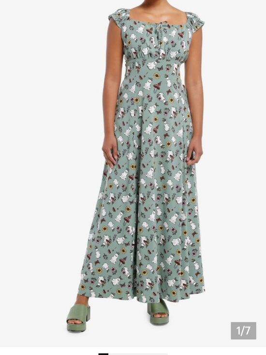 Thorn & Fable Dresses & Skirts - Thorn & Fable Mushroom Ghost Empire Maxi Dress